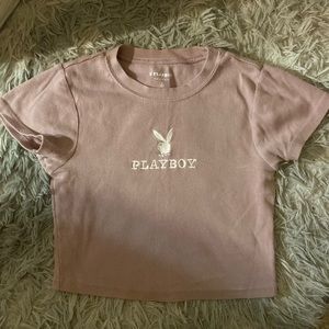 playboy cropped shirt